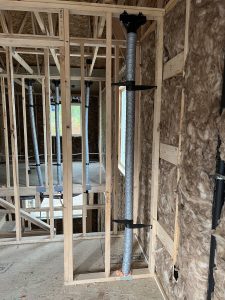 High sidewall boot and duct with nailing plates