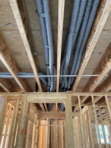 Bundled duct runs in I-Joists