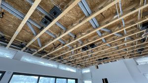 Open web truss duct runs