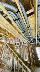 Open web truss duct runs