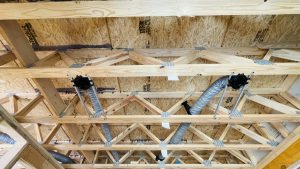 Open web truss duct runs